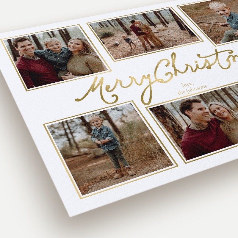 Framed Six Holiday Card