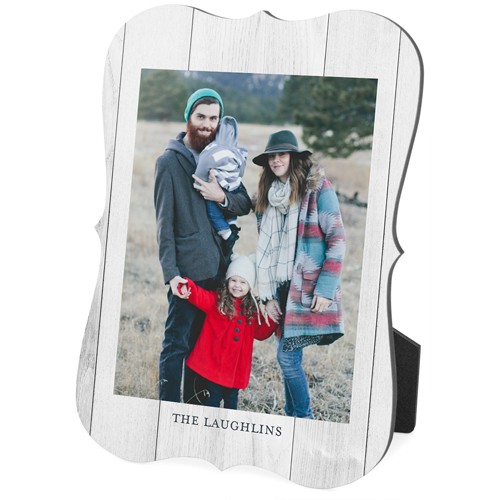 Printed Weathered Faux Wood Portrait