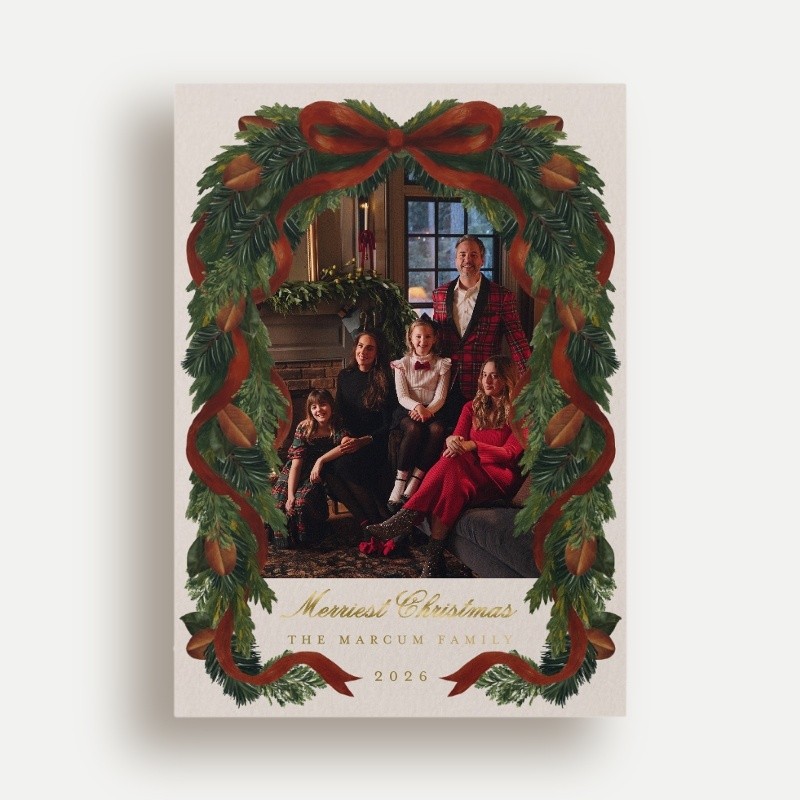 Chris Loves Julia Welcome Home Holiday Card