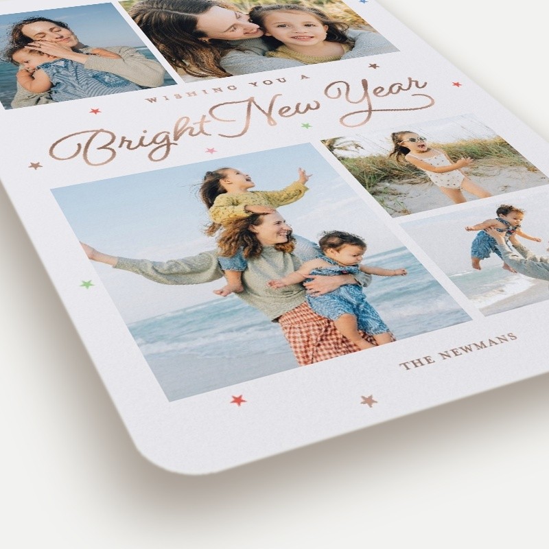 Dainty Stars New Year's Card