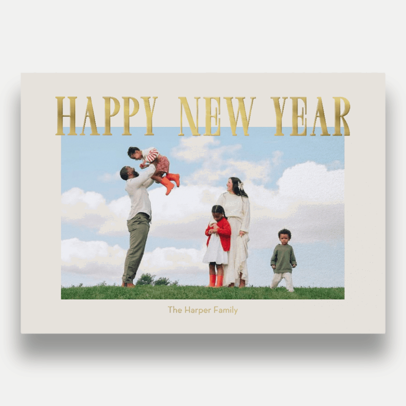 Elegant Serif Holiday Card