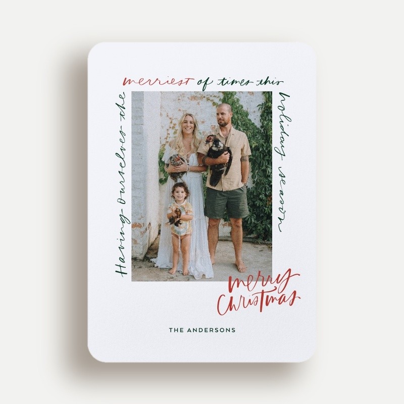 Lettered Frame Holiday Card