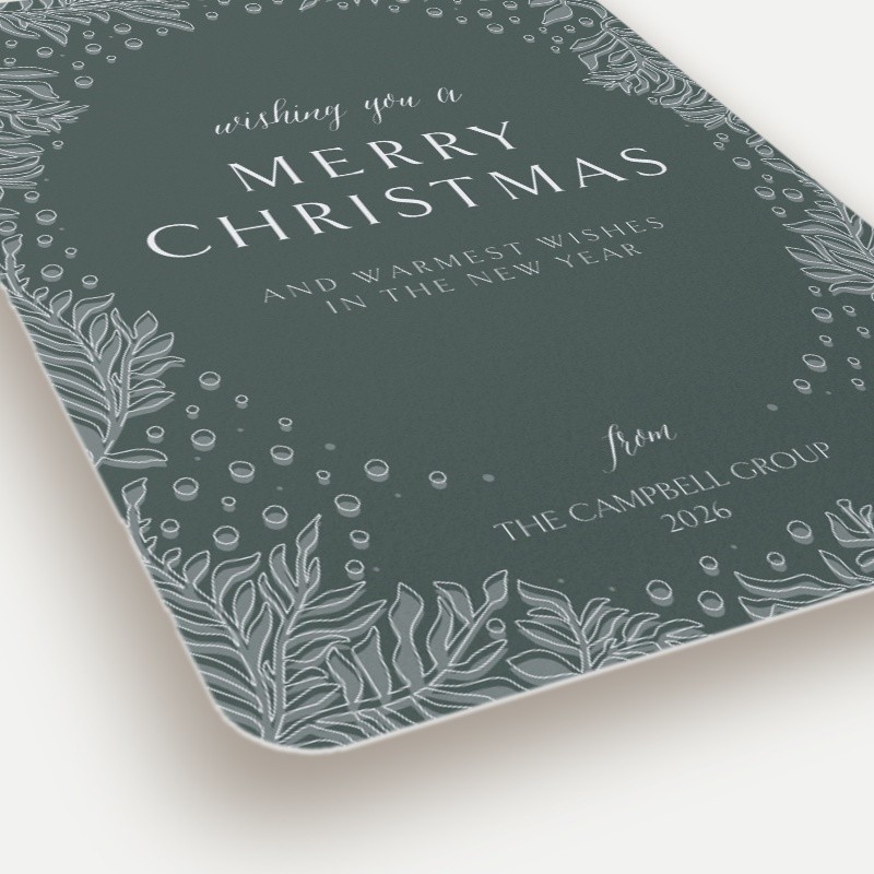 Festive Whiskers Holiday Card