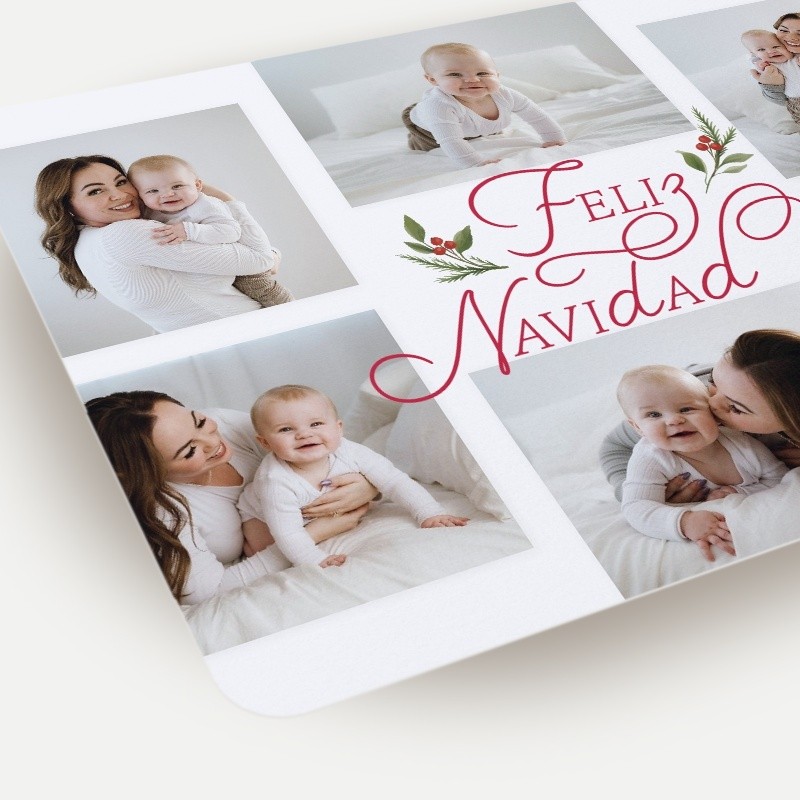 Berry Script Collage Holiday Card