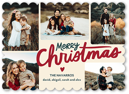 Loving Season 5x7 Beige  Holiday Card