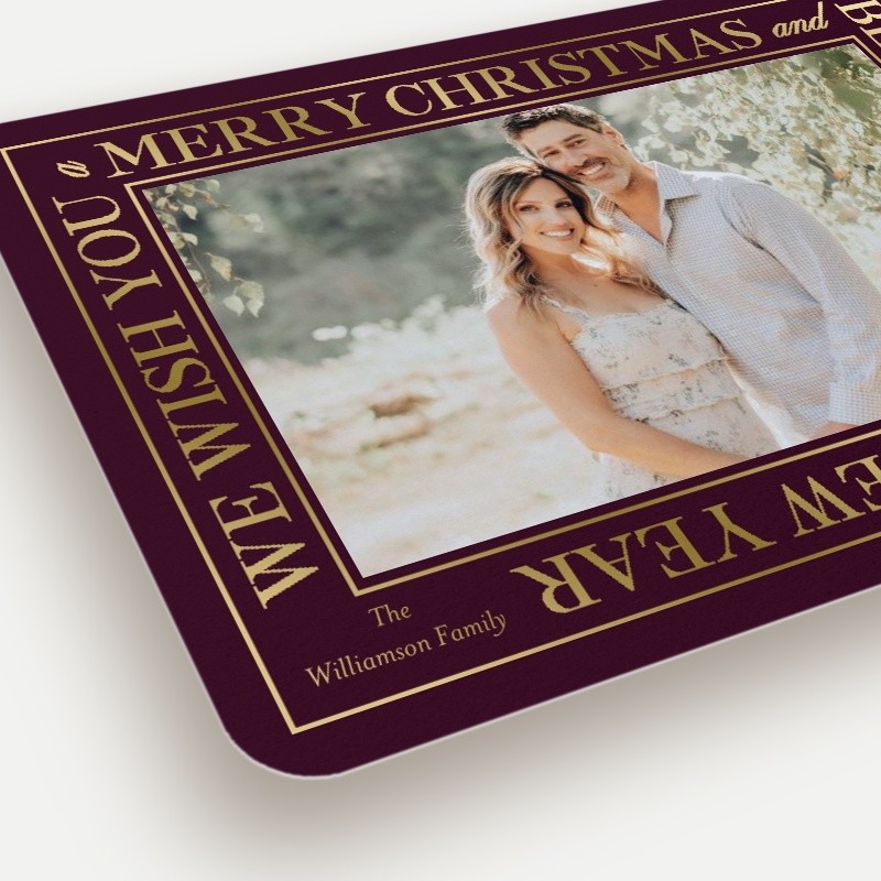 Wrapped Wishes Holiday Card