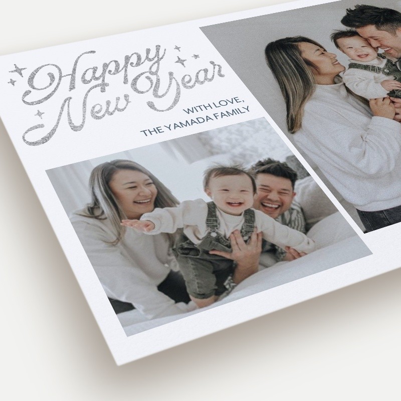 Glitter Stars Holiday Card