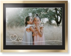 Double Heart Line Art