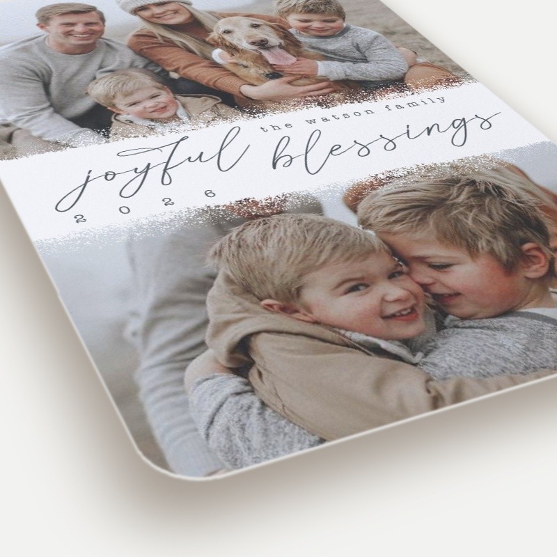 Snowy Scrapbook Holiday Card