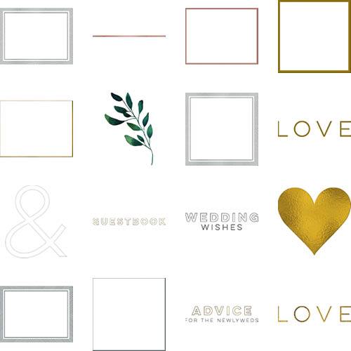 Elegant Wedding Guestbook 11x14 undefined  Premium Album