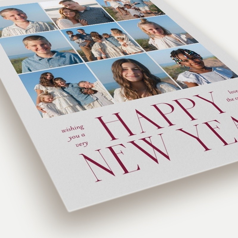 Bold Snapshot New Year's Card
