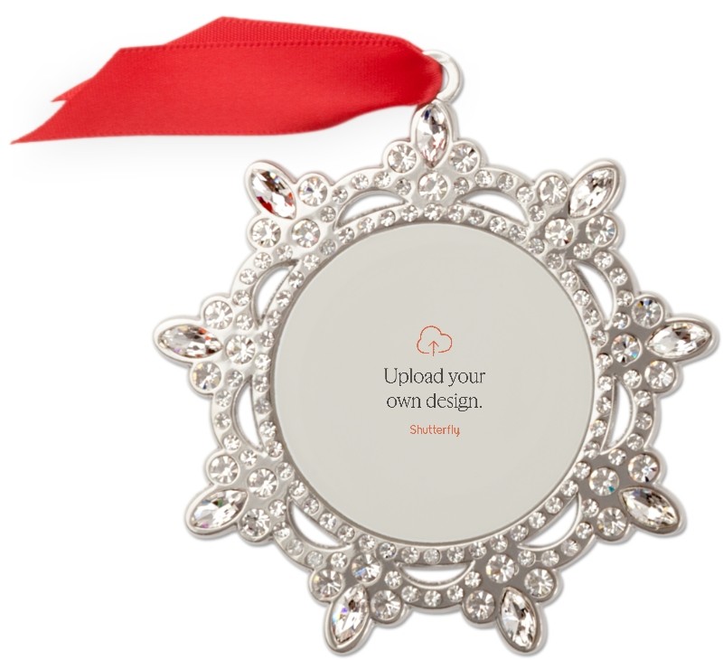 Upload Your Own Design Jeweled Ornament Upload Your Own Design 3.5x3.5 Multicolor Jeweled Ornament