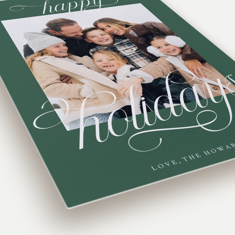 Classic Letters Holiday Card