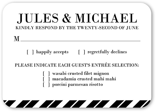 Wedding RSVP Cards For Spring