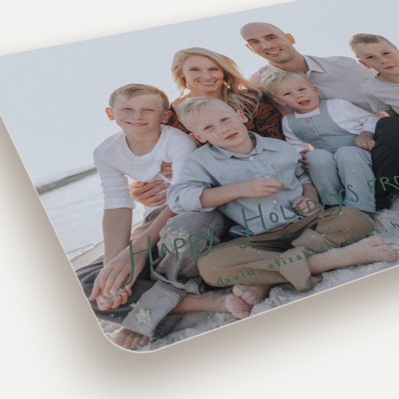 Handwritten Greeting Holiday Card