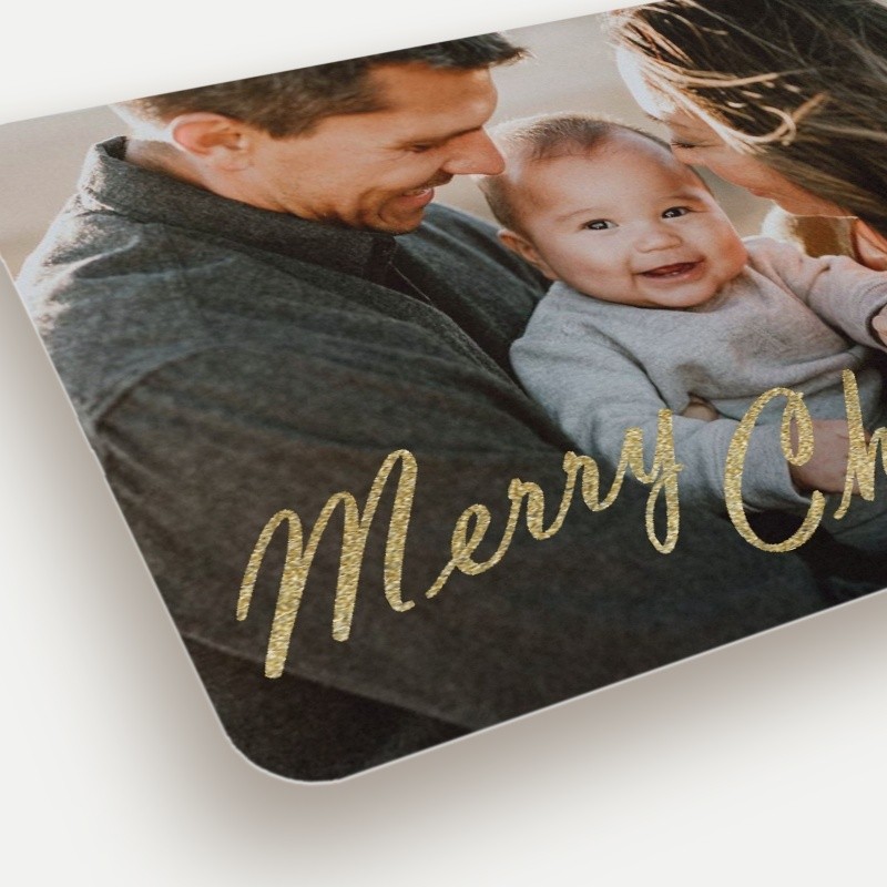 Glitz Script Holiday Card