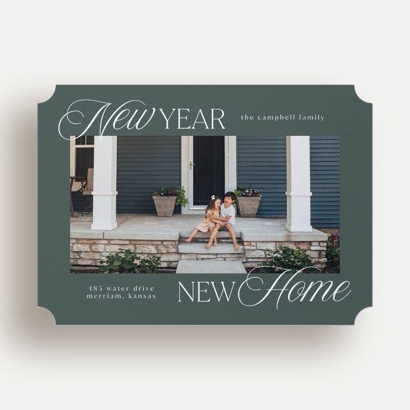 Script Serif Home Moving Announcement