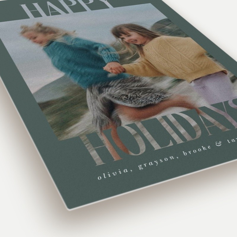 Bold Knockout Holiday Card