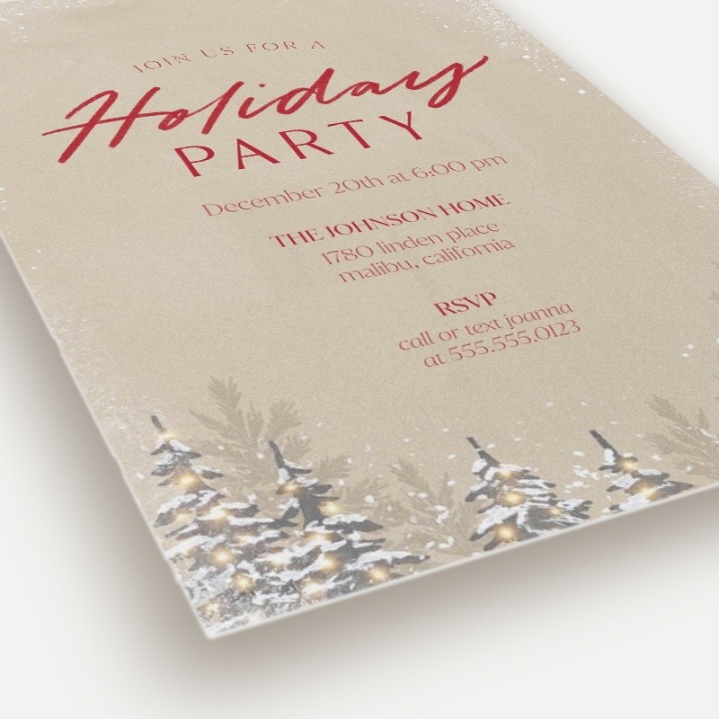 Elegant Party Holiday Invitation