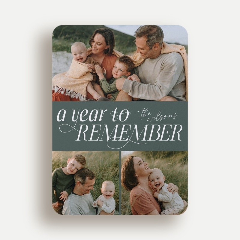 Looking Back New Year's Card