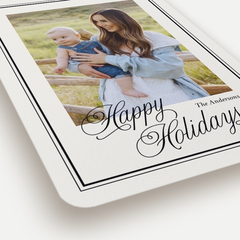 Framed Greeting Holiday Card