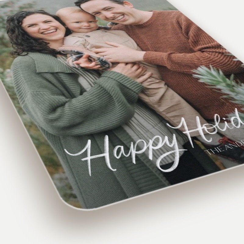 Script Overlay Holiday Card