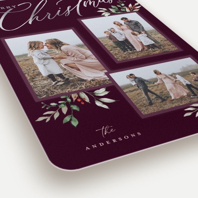 Script and Snapshots Holiday Card