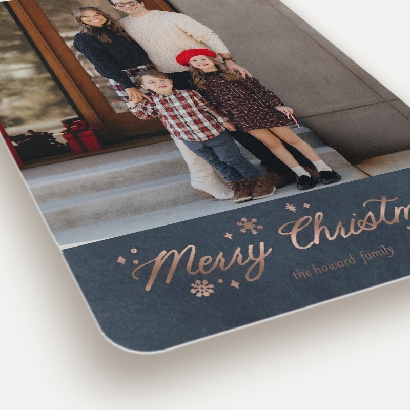 Snowflake Script Holiday Card