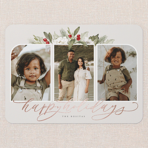 Custom Foil Holiday Photo Cards