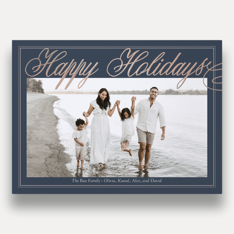 Grand Script Holiday Card