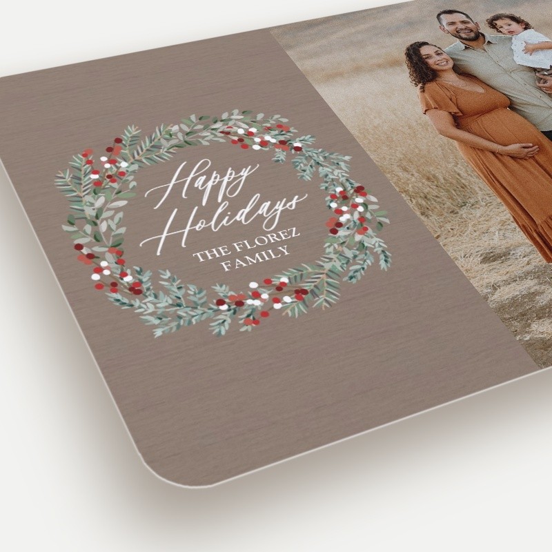 Berry Wreath Holiday Card