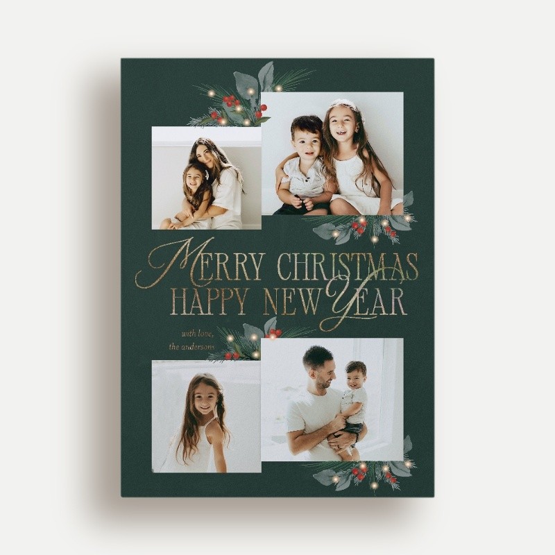 Botanical Sentiment Holiday Card
