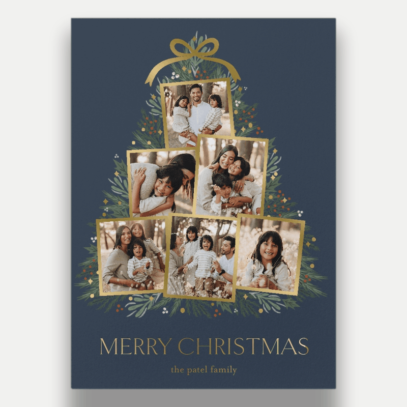 Tree Collage Holiday Card
