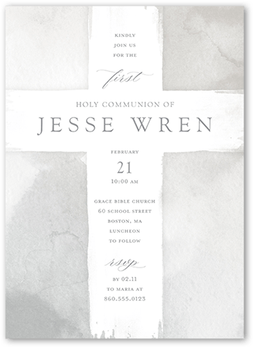 Watercolor Cross Boy