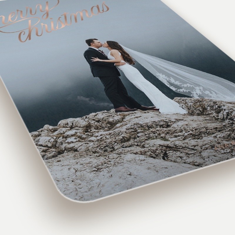 Exquisite Script Holiday Card