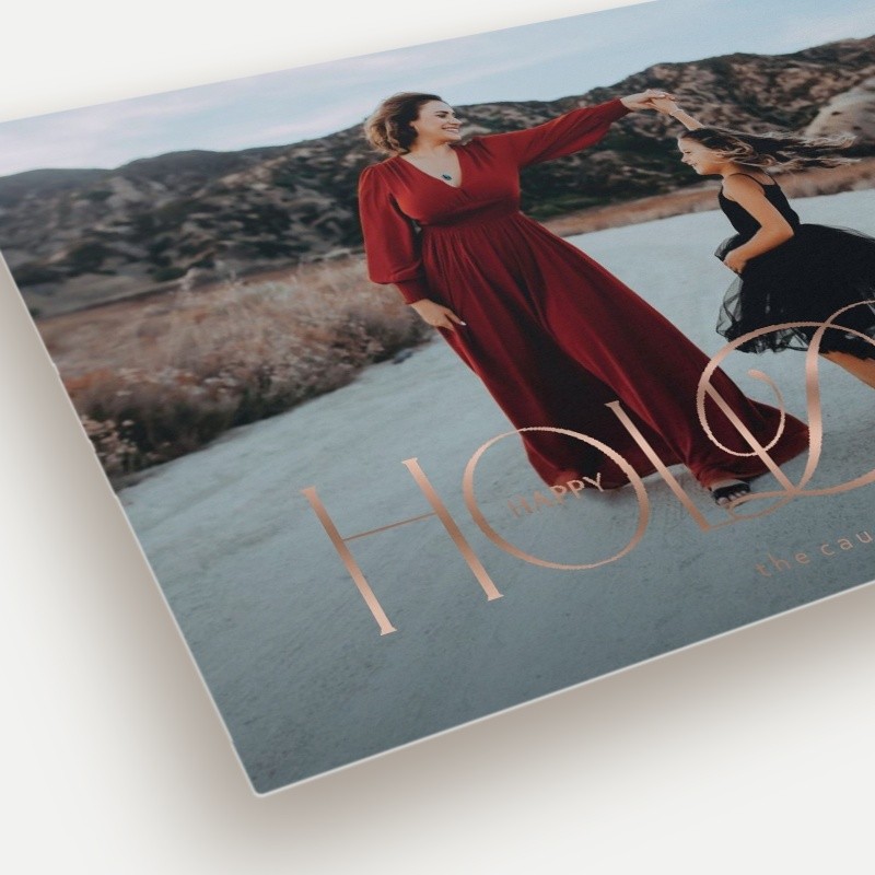 Elegant Flourish Holiday Card