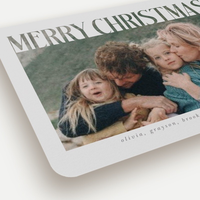 Bold Knockout Holiday Card