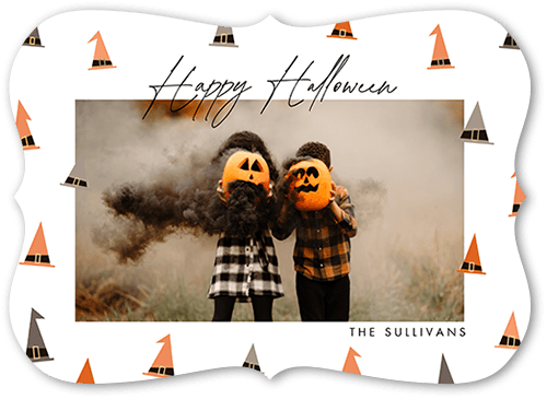 Witch Frame 5x7 White  Halloween Card