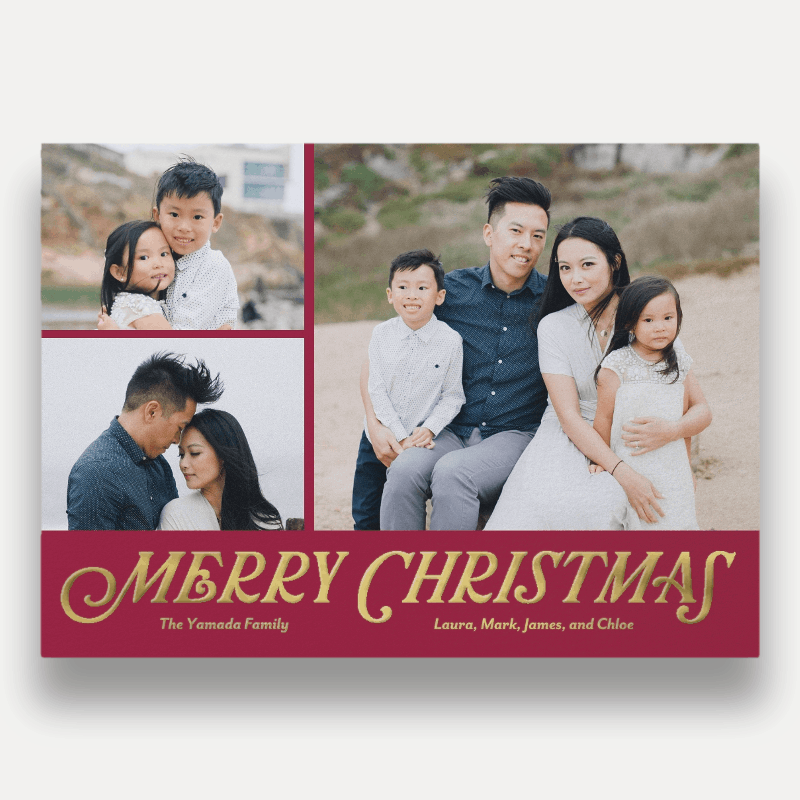 Classic Serif Holiday Card