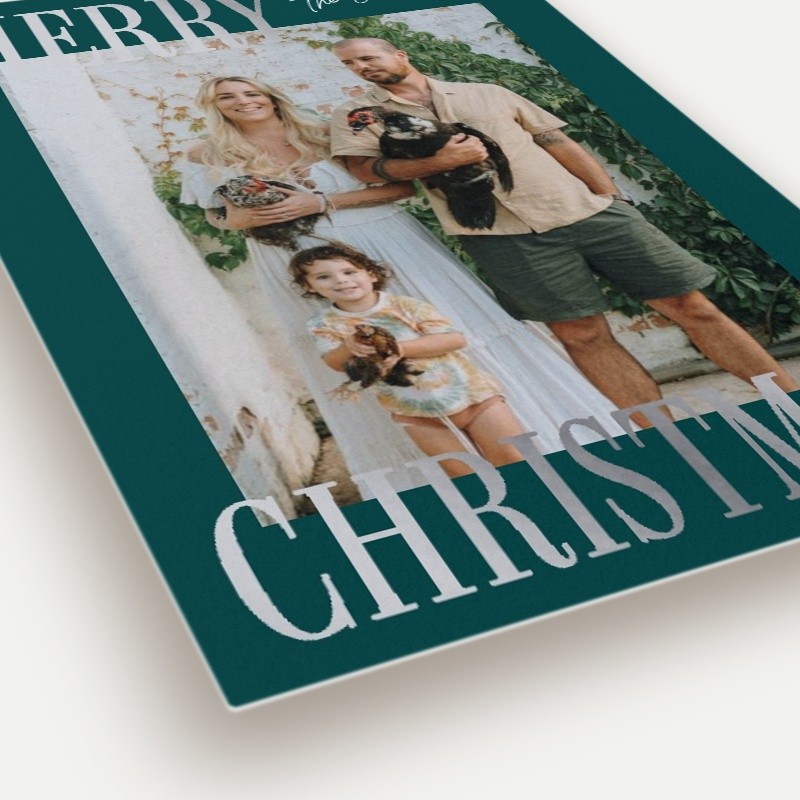 Bold Serif Holiday Card