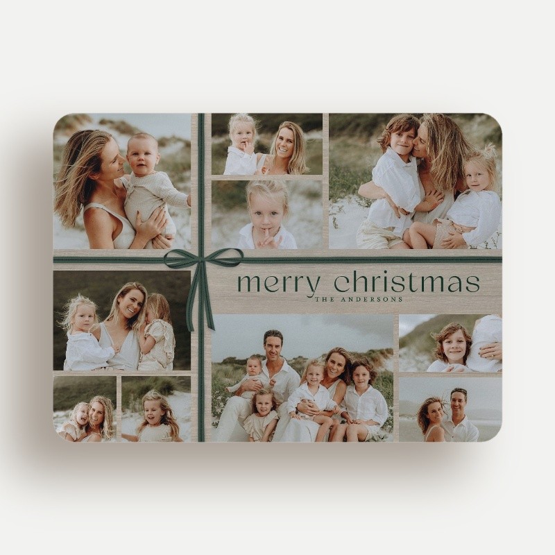 Wrapped Collage Holiday Card