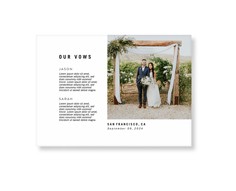 Modern and Minimal Vows