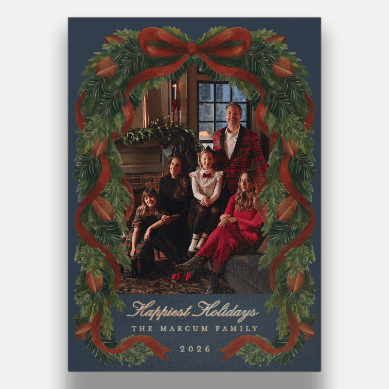Chris Loves Julia Welcome Home Holiday Card