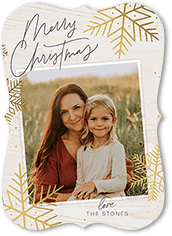 Rustic Foil Snowflakes