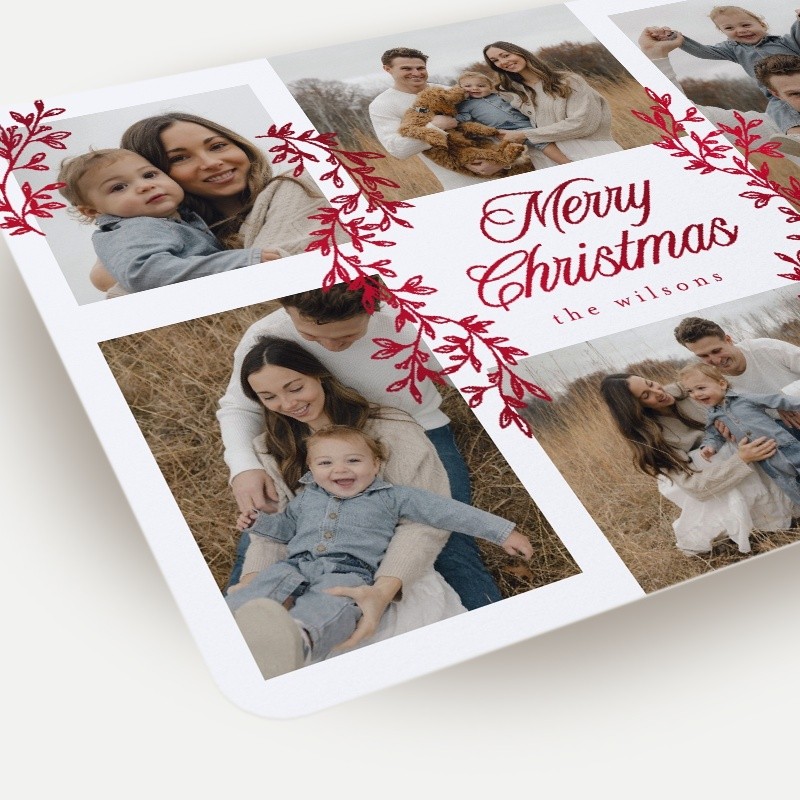 Painted Sprigs Holiday Card