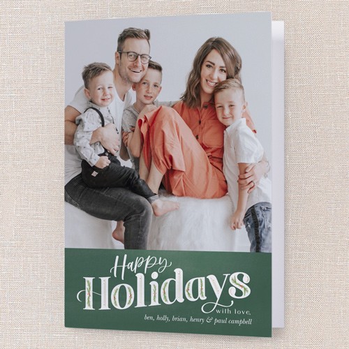 Folded Personalized Holiday Cards