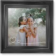 Double Heart Line Art