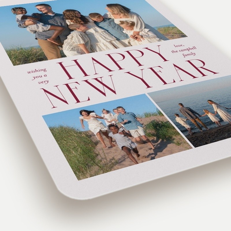 Grand Serif New Year's Card