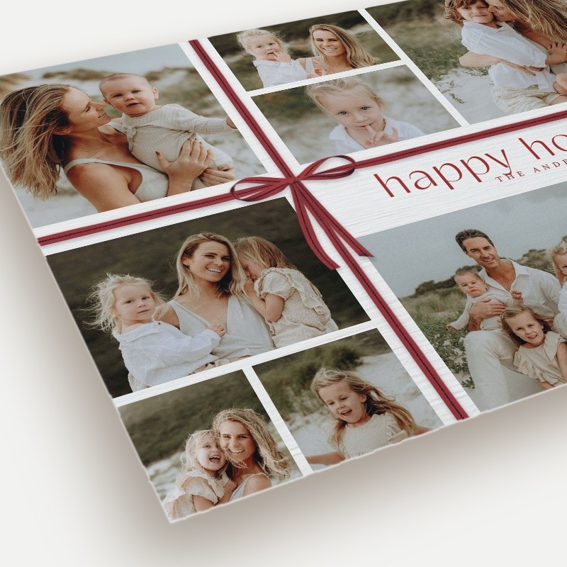 Wrapped Collage Holiday Card