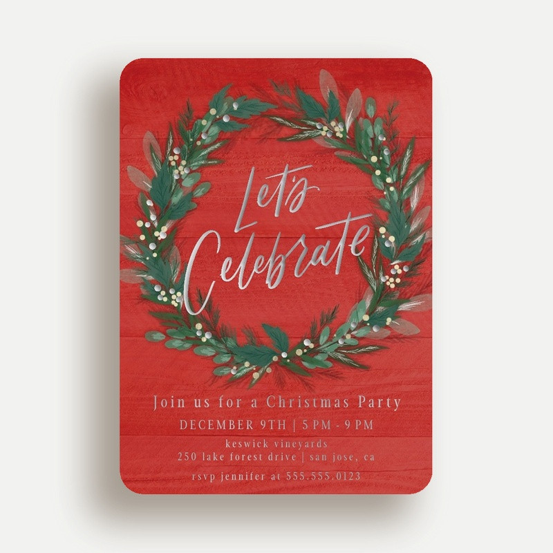 Luxury Iridescent Foil Invitation Cards